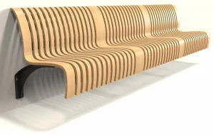 Green Furniture Concept Настенная скамья со спинкой Nova c