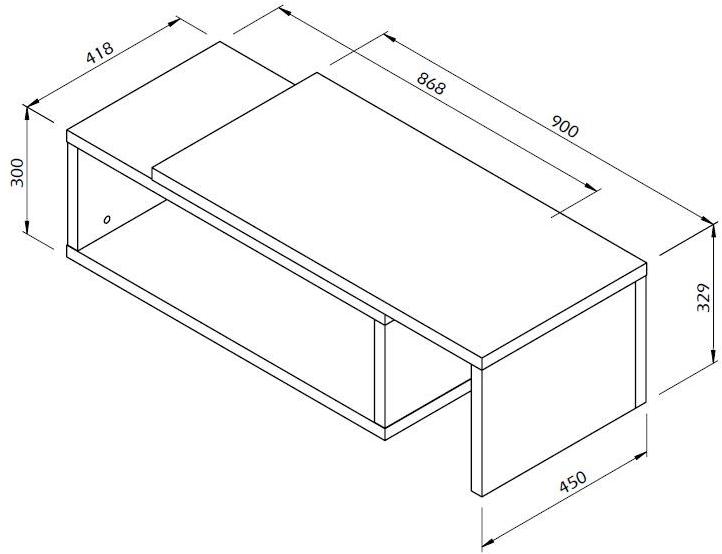 TemaHome Прямоугольный журнальный столик sun-id-1478743 - Вид №6