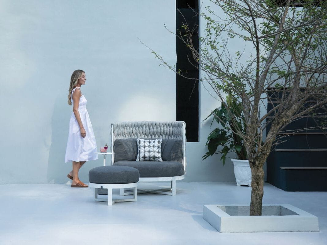 Ткань круглый сад пуфик MAMAGREEN Munia ARCH-00056107 - Вид №3