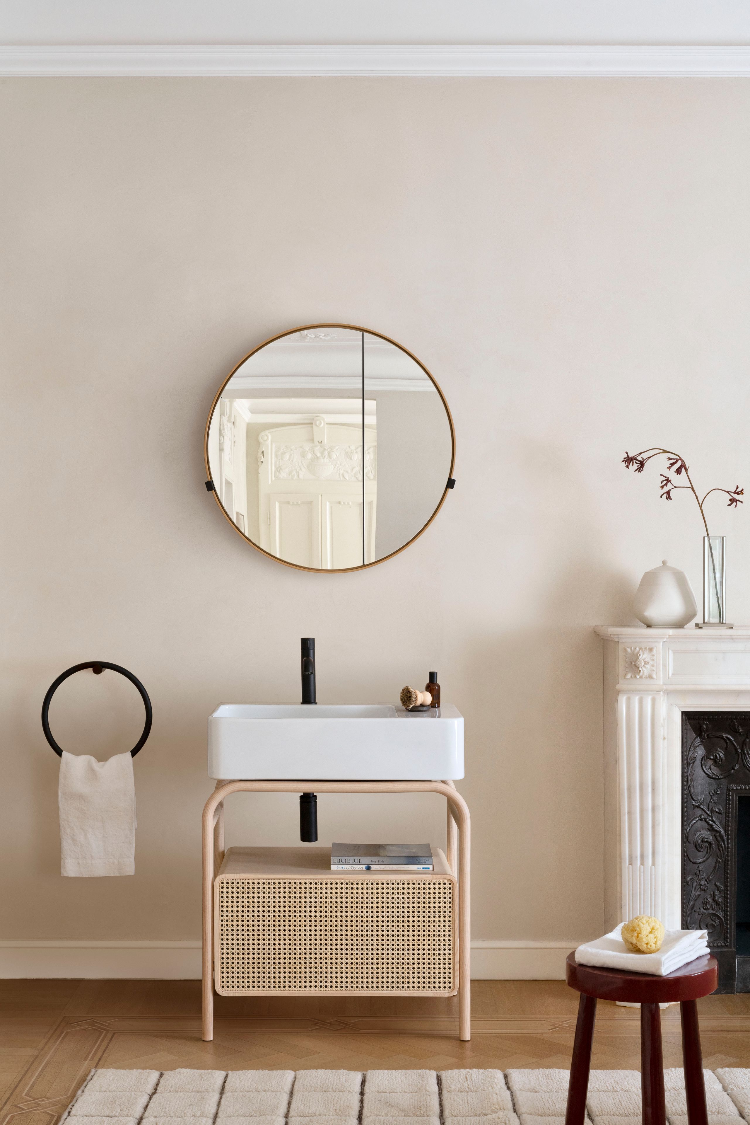 Керамическая и Ясеневая напольная раковина Ceramica Cielo Marcel ARCH-00034426 - Вид №4