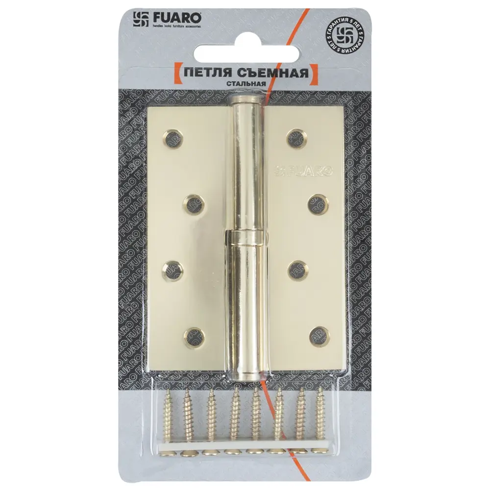 16438411 Петля съемная Fuaro 413/BL-4 левая 100x75x2.5 мм цвет латунь STLM-0006849  - Вид №2