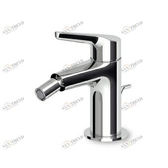 ZMM387 Смеситель для биде, однорычажный, с аэратором, сливом 1 1/4 ", гибкими соединениями. Zucchetti Medameda 