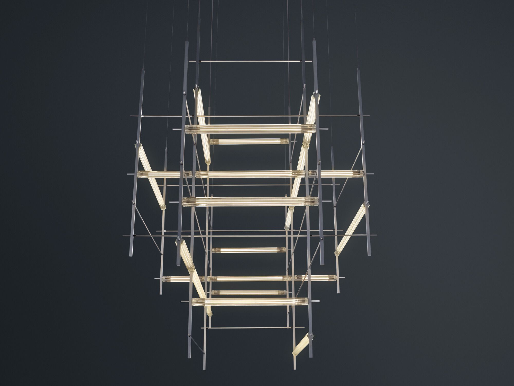 Стеклянный подвесной светильник Quasar сетка ARCH-00137503 - Вид №2