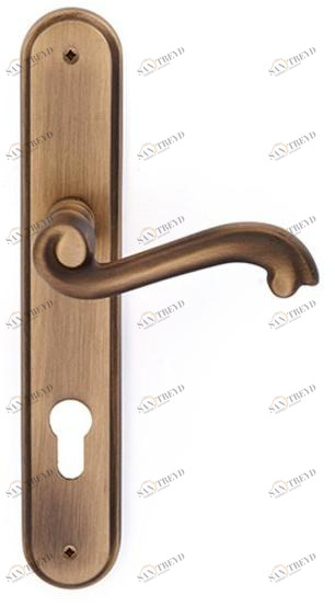 Pasini Ручка из латуни на пластине с накладкой Asia 2970