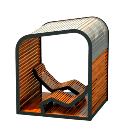 14422 ТЕРРА шезлонг 01, беседка парковая LAB.Space 