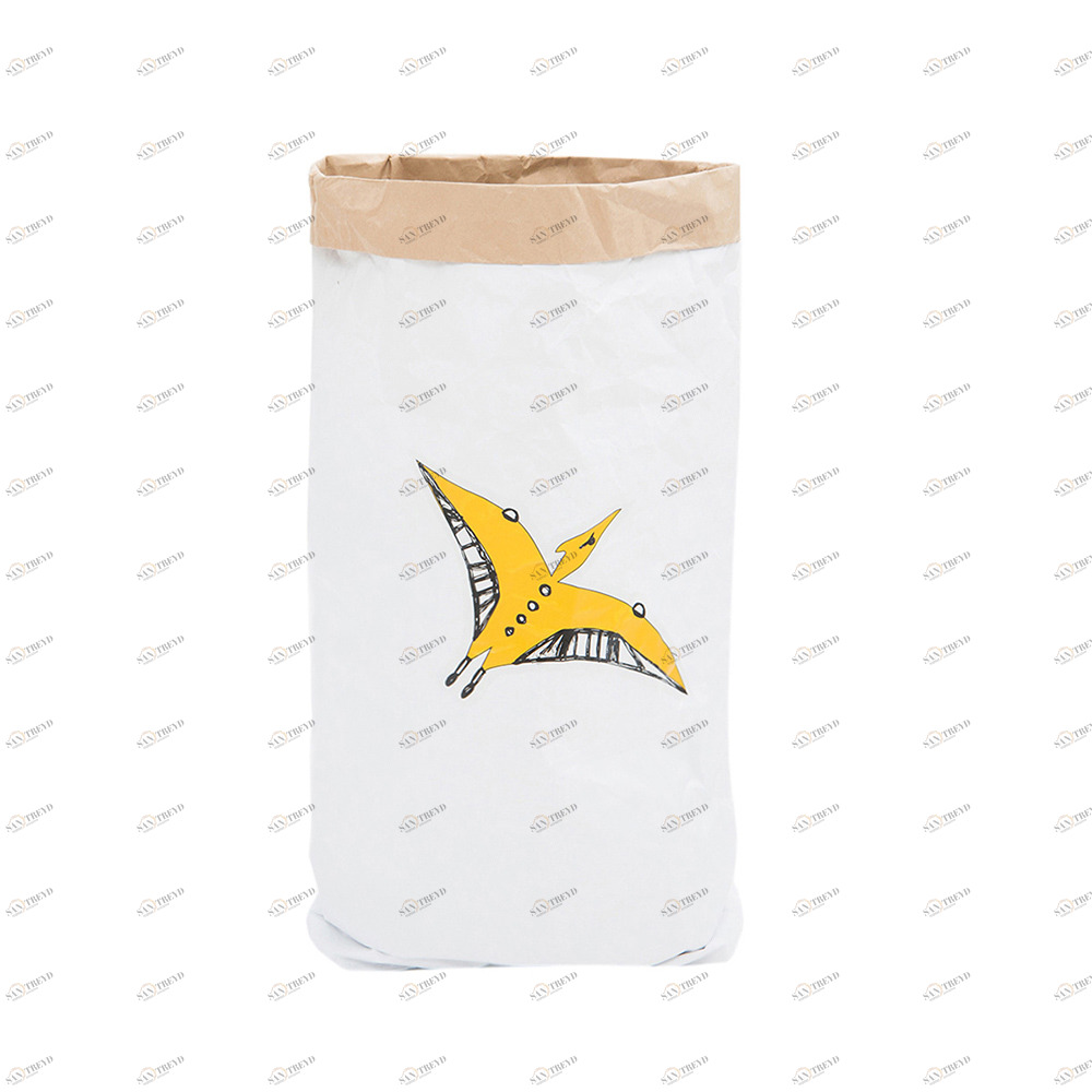 Эко-мешок для игрушек "Птеродактиль" из крафт бумаги VAMVIGVAM  282030 Белый;бежевый Santreyd 