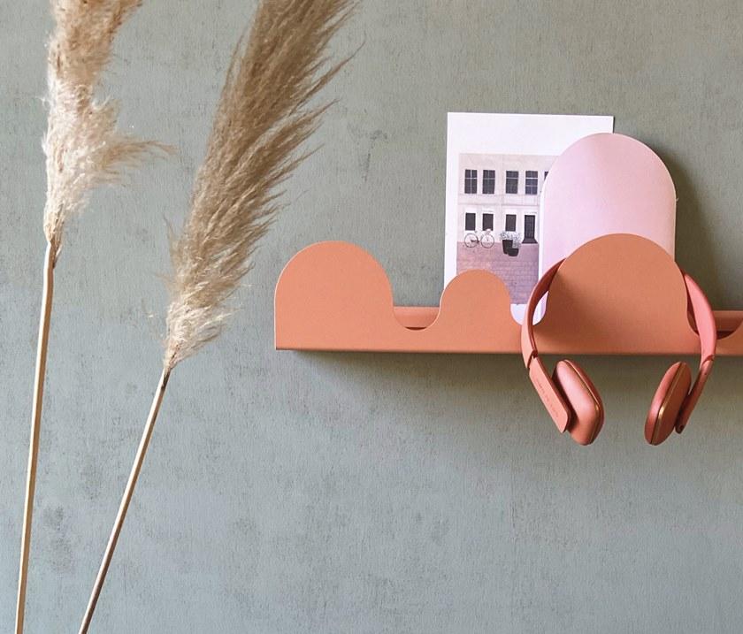 HIRO Настенная вешалка из окрашенной стали с полкой sun-id-1424515 - Вид №2