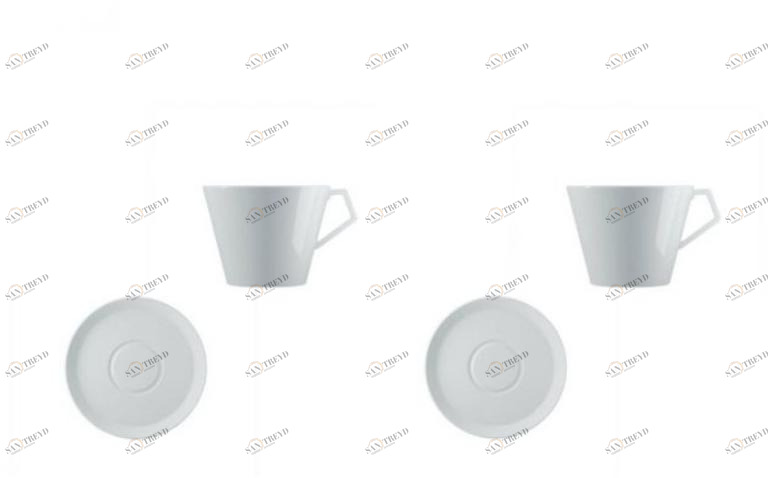 Driade Набор фарфоровых чашек с блюдцем Anatolia Da014l7012002