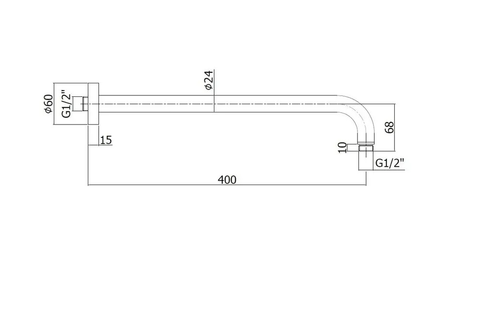 90573493 Держатель для душевой лейки Paffoni ZSOF034HGSP цвет Золотистый STLM-0984615