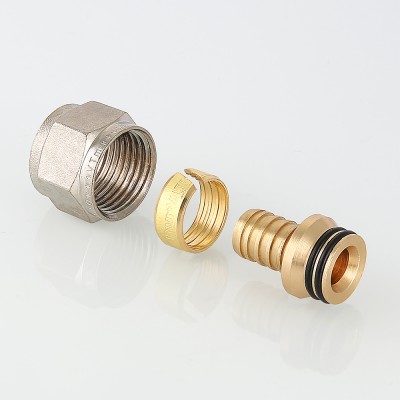 VTc.709.N.1622 Фитинг коллекторный для полиэтиленовой трубы Valtec 16 (2,2) мм  - Вид №1