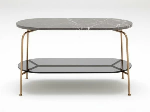 Rolf Benz Высокий овальный мраморный стол