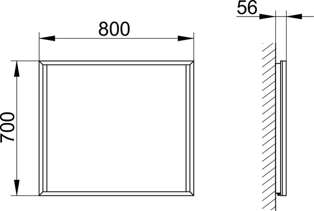 19095013500 Зеркало хрустальное KEUCO Edition 90 - Вид №3