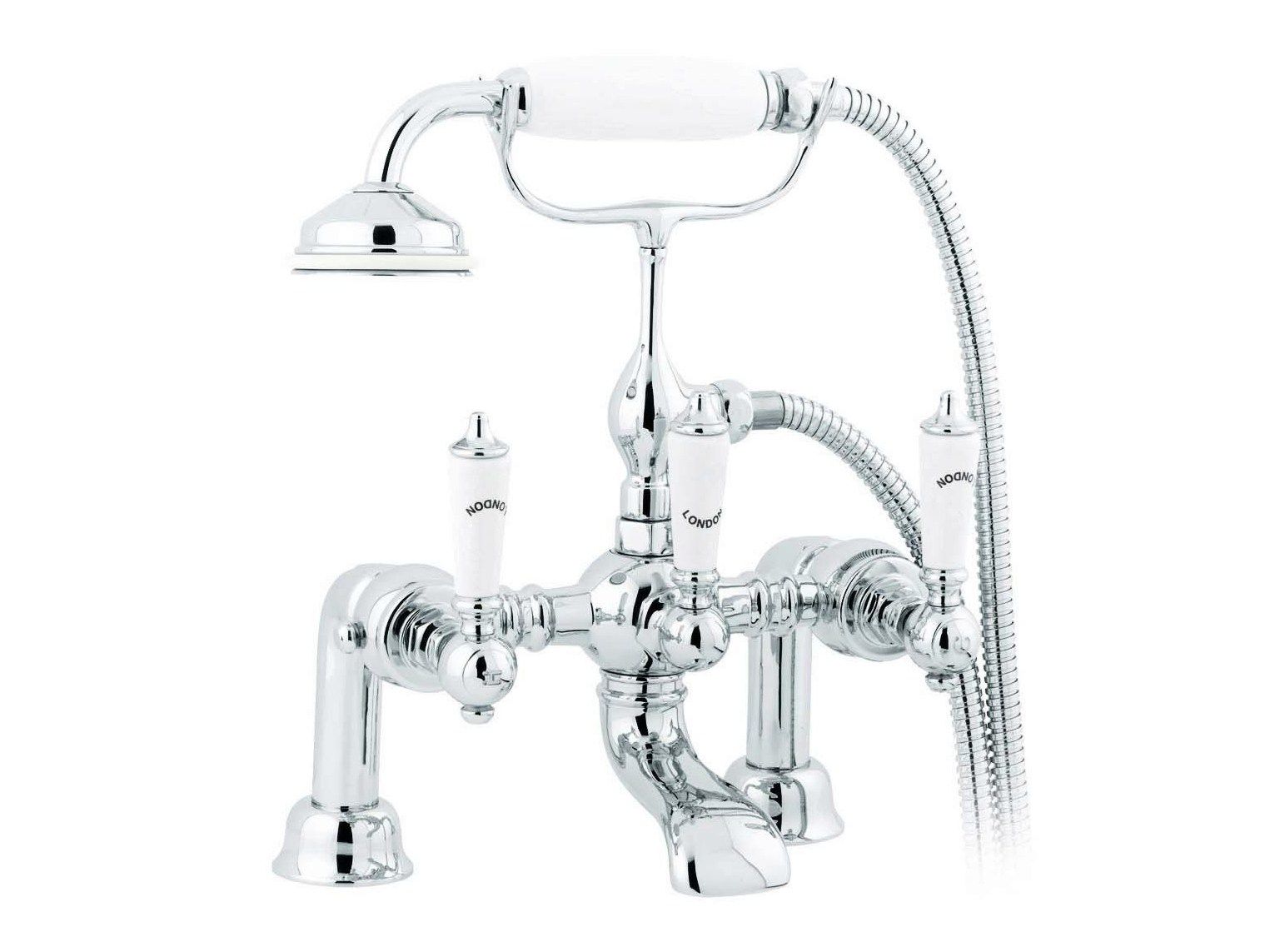 Настенный смеситель для ванны с ручным душем Gentry Home Berkeley ARCH-00151385 - Вид №1