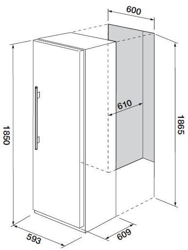 Fulgor Milano Однодверный холодильник из нержавеющей стали sun-id-1449706 - Вид №1