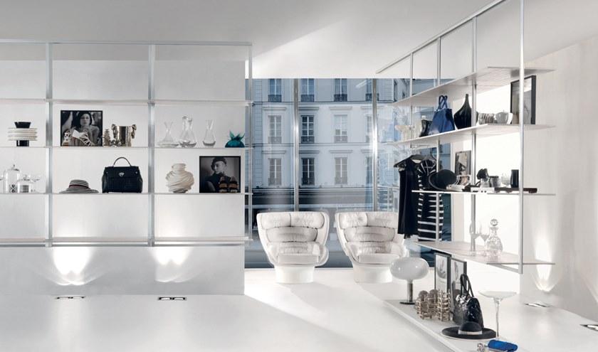 Longhi Модульная угловая гардеробная Aluminiun chic – doors Serie 390 - Вид №1