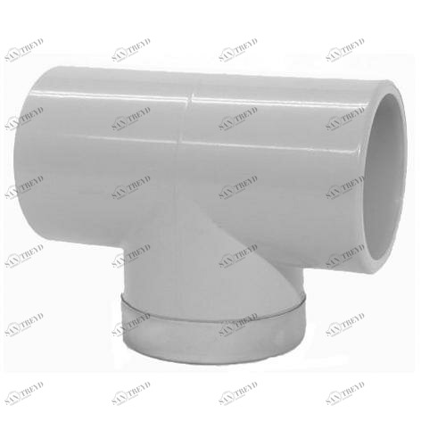 SANIT 72302002050 Распределительная Тройник 90 ° С ПВХ-металлическое кольцо усиливается 