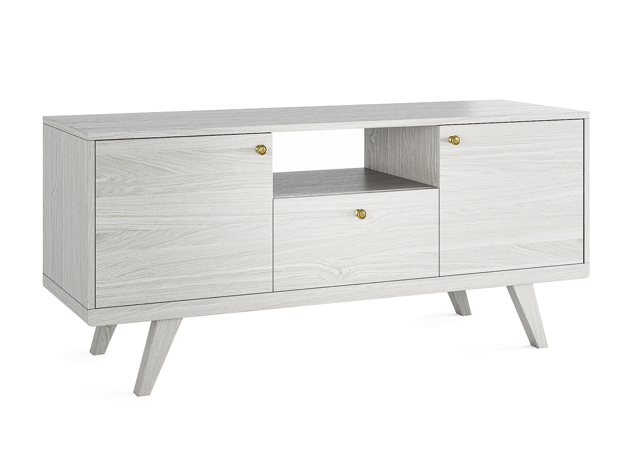 Тумба под телевизор белая с ящиком Thimon THE IDEA  210240 Белый  - Вид №1