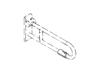 801.50D107 Мобильная опорная ручка, поворотная HEWI HEWI active+  - Вид №15