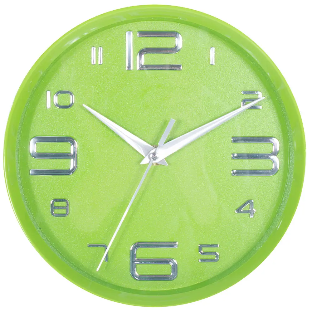 Часы настенные детские цвет зеленый диаметр 25 см TROYKATIME STLM-2193607