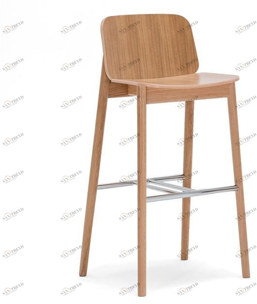 Paged Высокий табурет из бука со спинкой Prop sun-id-1426680