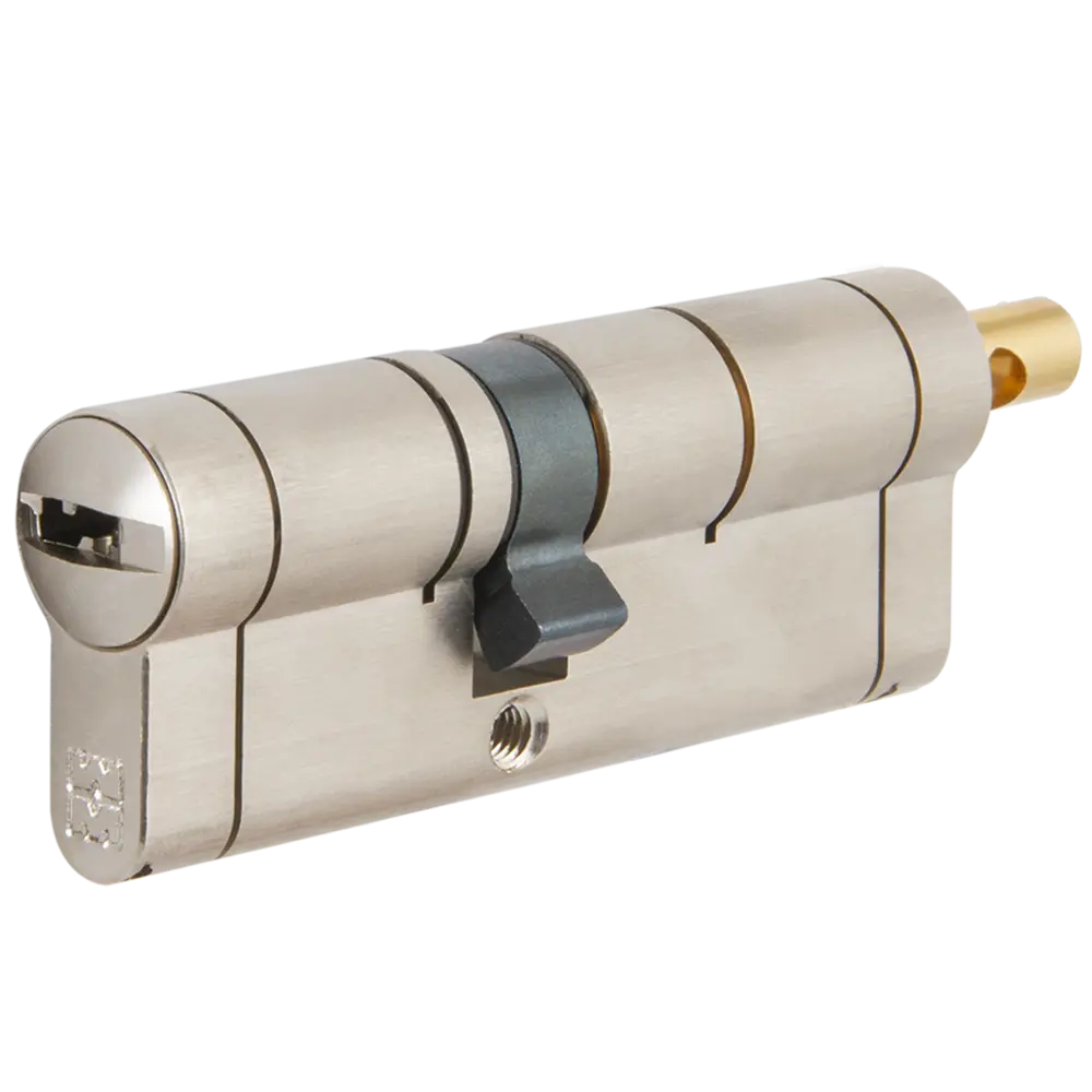 Цилиндр Mottura Champions 31 C31F363601C5, 31x10x31 мм, ключ/шток, цвет матовый никель, без вертушки STLM-2163537