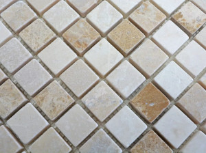 Мраморная мозаика Botticino и Emperador