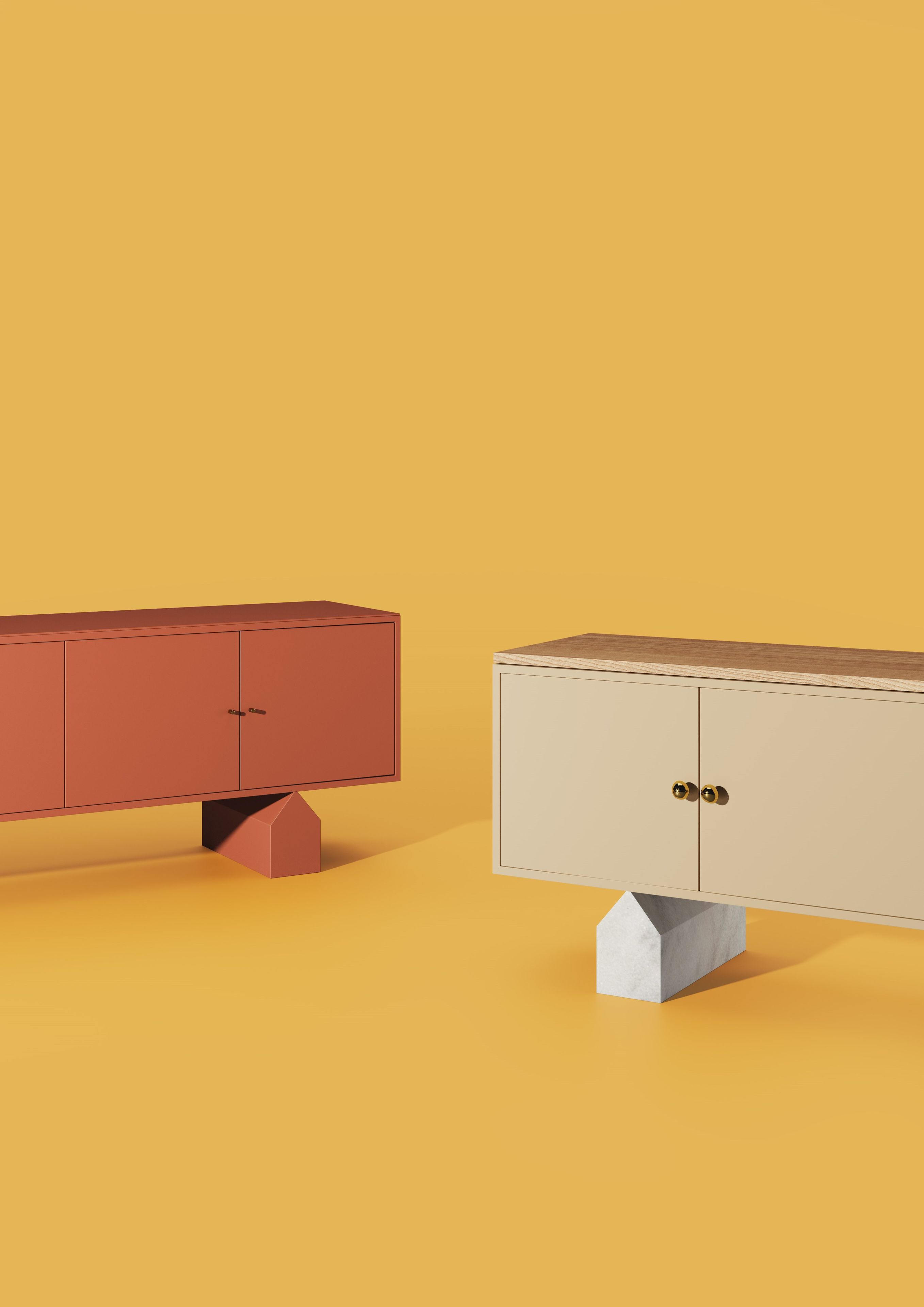 Матовый лакированный деревянный шкаф Falsasquadra Nilde ARCH-00119563 - Вид №2