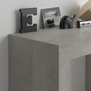 Выдвижная прямоугольная консоль из меламинированного дерева