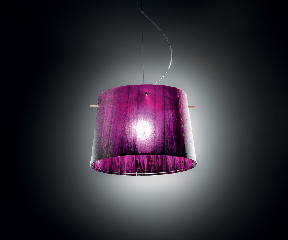Подвесной светильник Woody Purple от Slamp WOO77SOS0000V_000 SLAMP ДИЗАЙНЕРСКИЕ 243577 Фиолетовый  - Вид №1