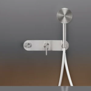 Настенный термостатический набор смеситель для ванной / душем с 2-ходовой переключающий и круглый ручной душ диаметром 80 м т  INV50H CEADESIGN