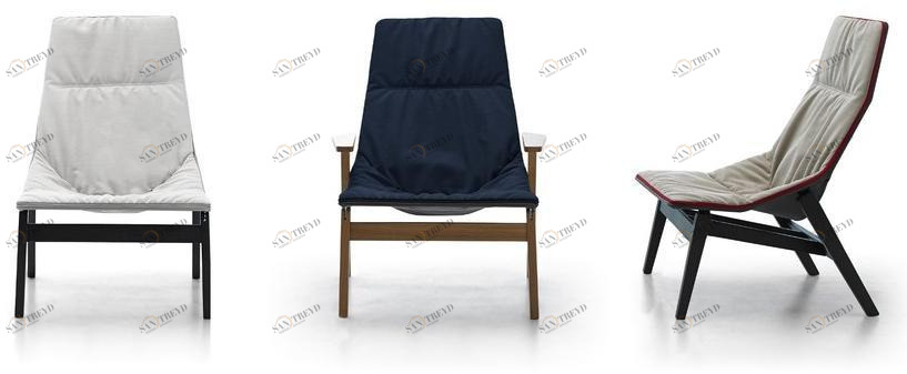 Viccarbe Мягкое кресло из дерева с высокой спинкой Ace Acam | acam_tx Acam ~ acam_tx