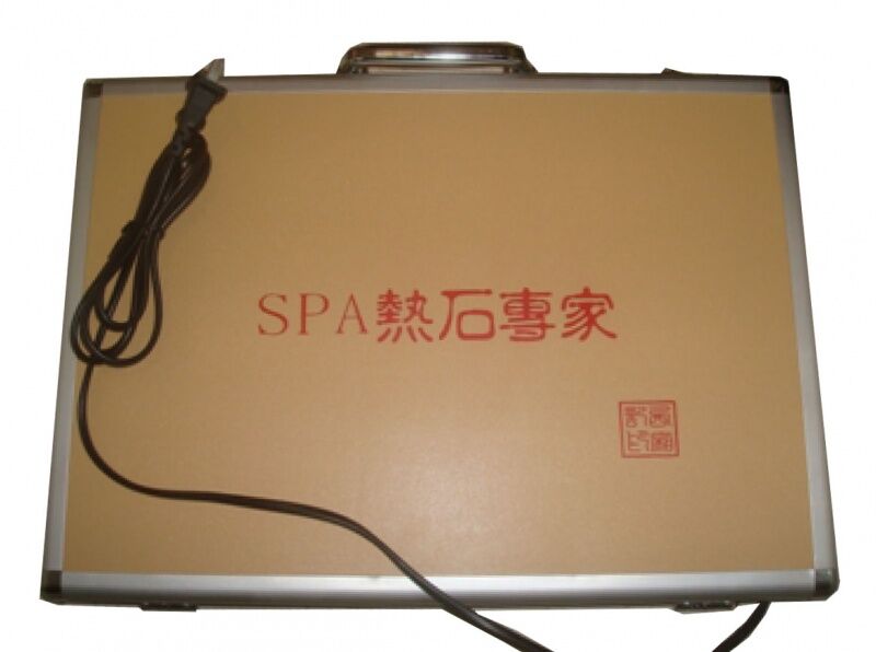 29964 Набор из 28 камней для стоун терапии AllRest СН550 в кейсе с подогревом Santreyd  - Вид №1