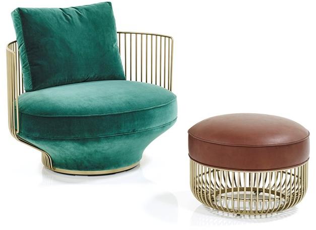 Wittmann Кресло из ткани Paradise bird sun-id-1350321 - Вид №1