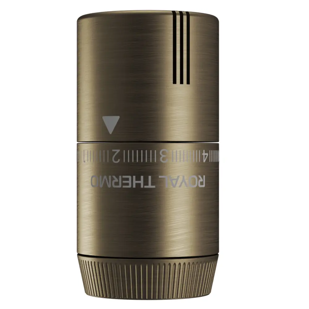 Термостатическая головка жидкостная Royal Thermo Design M30x1.5 бронза STLM-2211176 - Вид №3