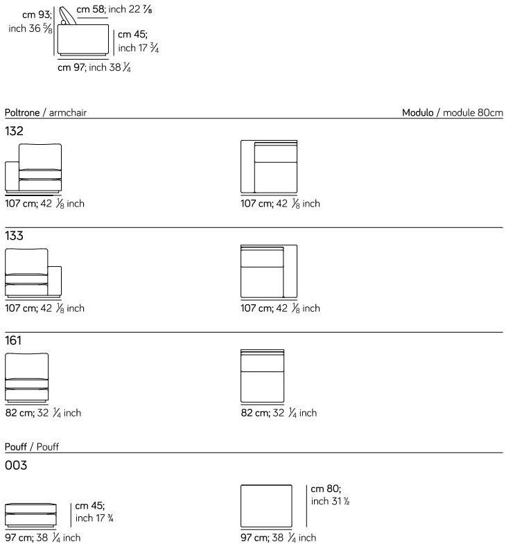 AMURA 2-местный тканевый диван Murray Am022.030 - Вид №5