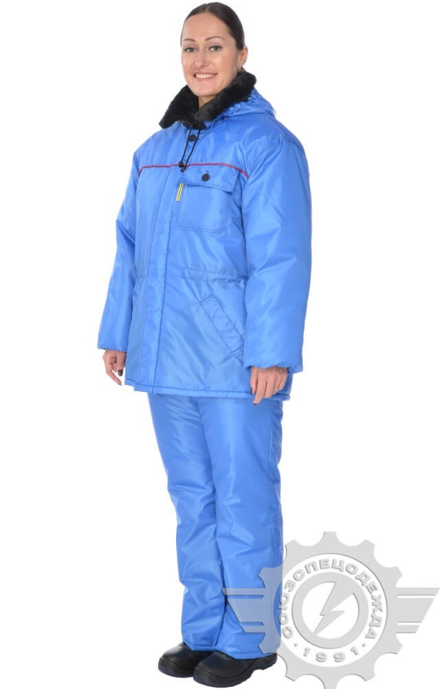 63745 Костюм "Эксперт-К" зимний ткань "Оксфорд" василек  Зимняя спецодежда  размер 52-54/182-188  - Вид №18