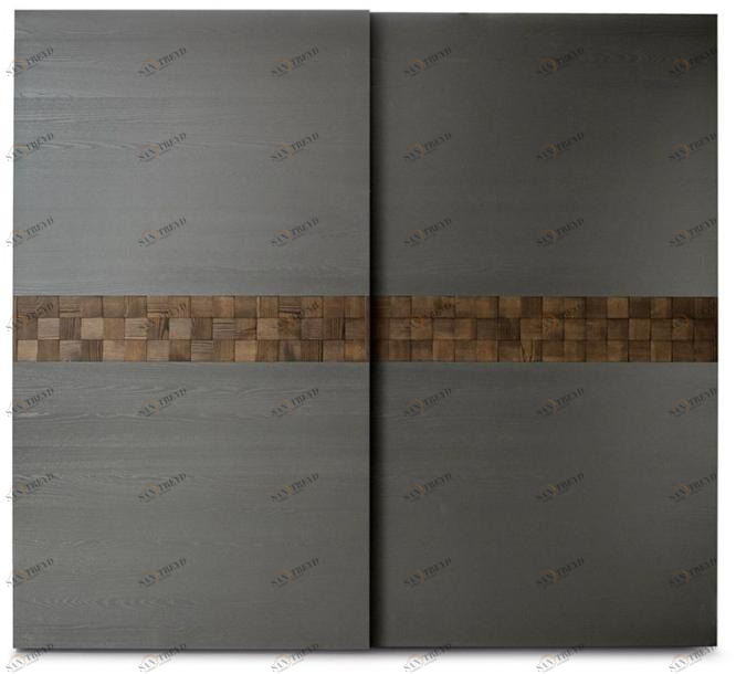 ZANETTE Деревянный шкаф с раздвижными дверьми Frame sun-id-1487951