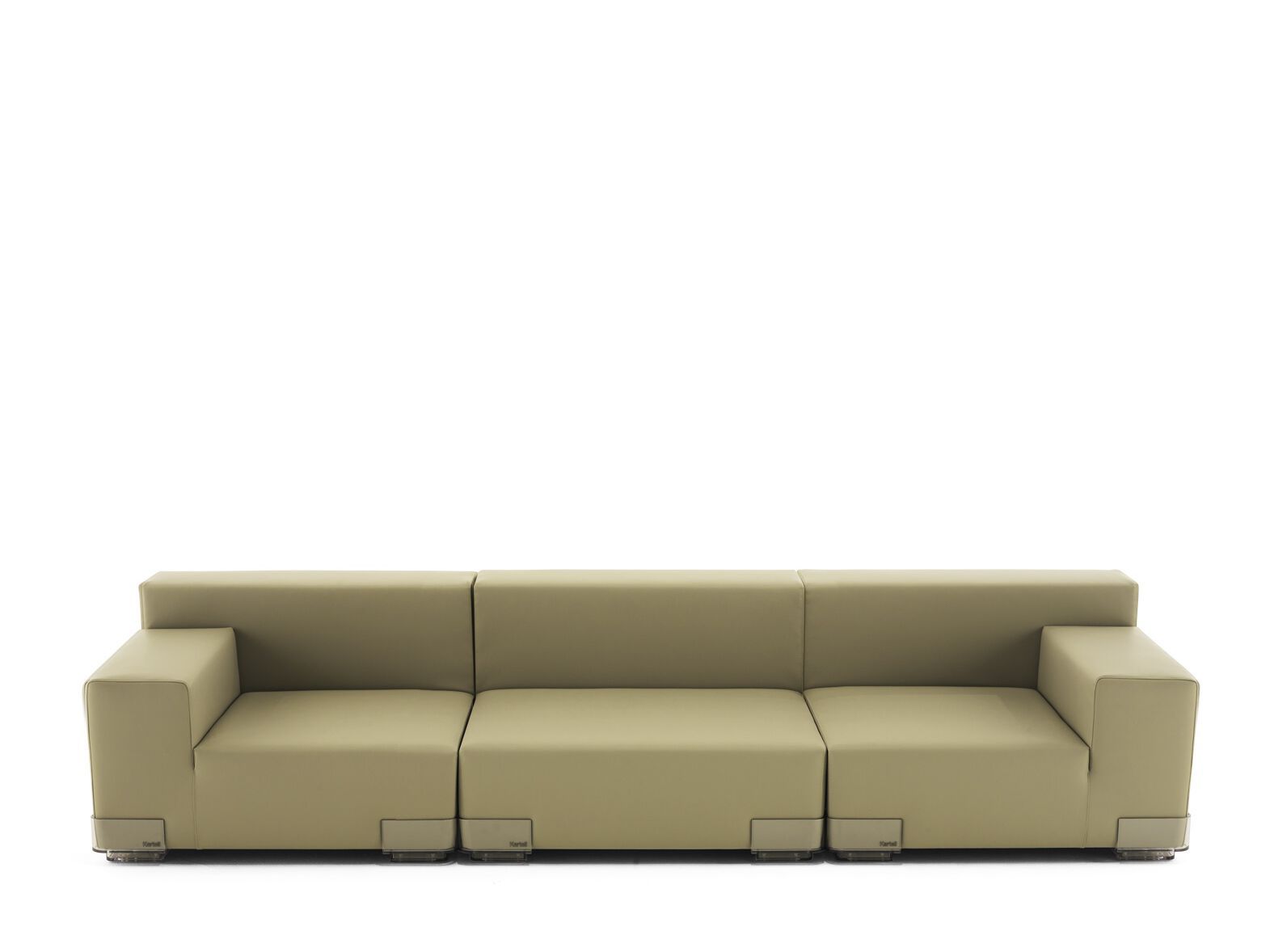 3-местный модульный съемный диван из искусственной кожи Kartell Plastics ARCH-00061055 - Вид №26