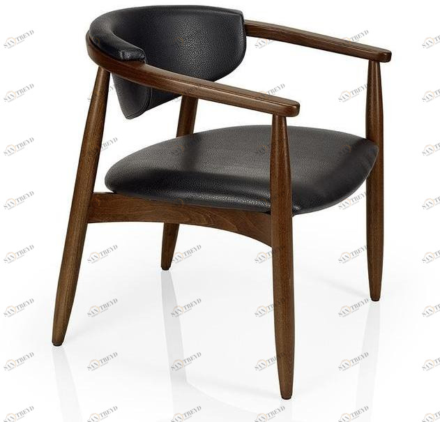 JMS Кожаный стул для ресторана с подлокотниками Joanna M956