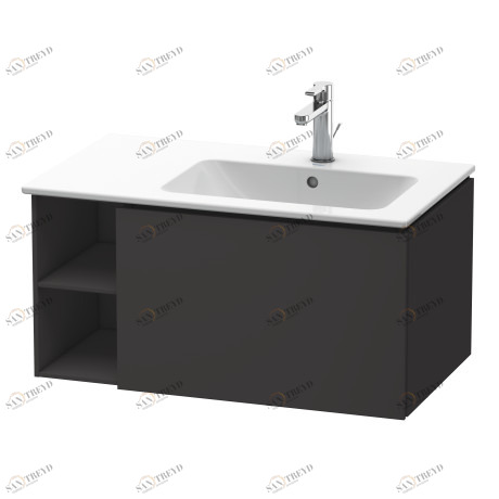 LC619208080 L-Cube Тумбочка подвесная Graphit Super Matt Duravit