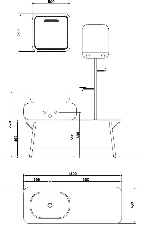 NOVELLO Полная мебель для ванной Oblon sun-id-1344567 - Вид №56