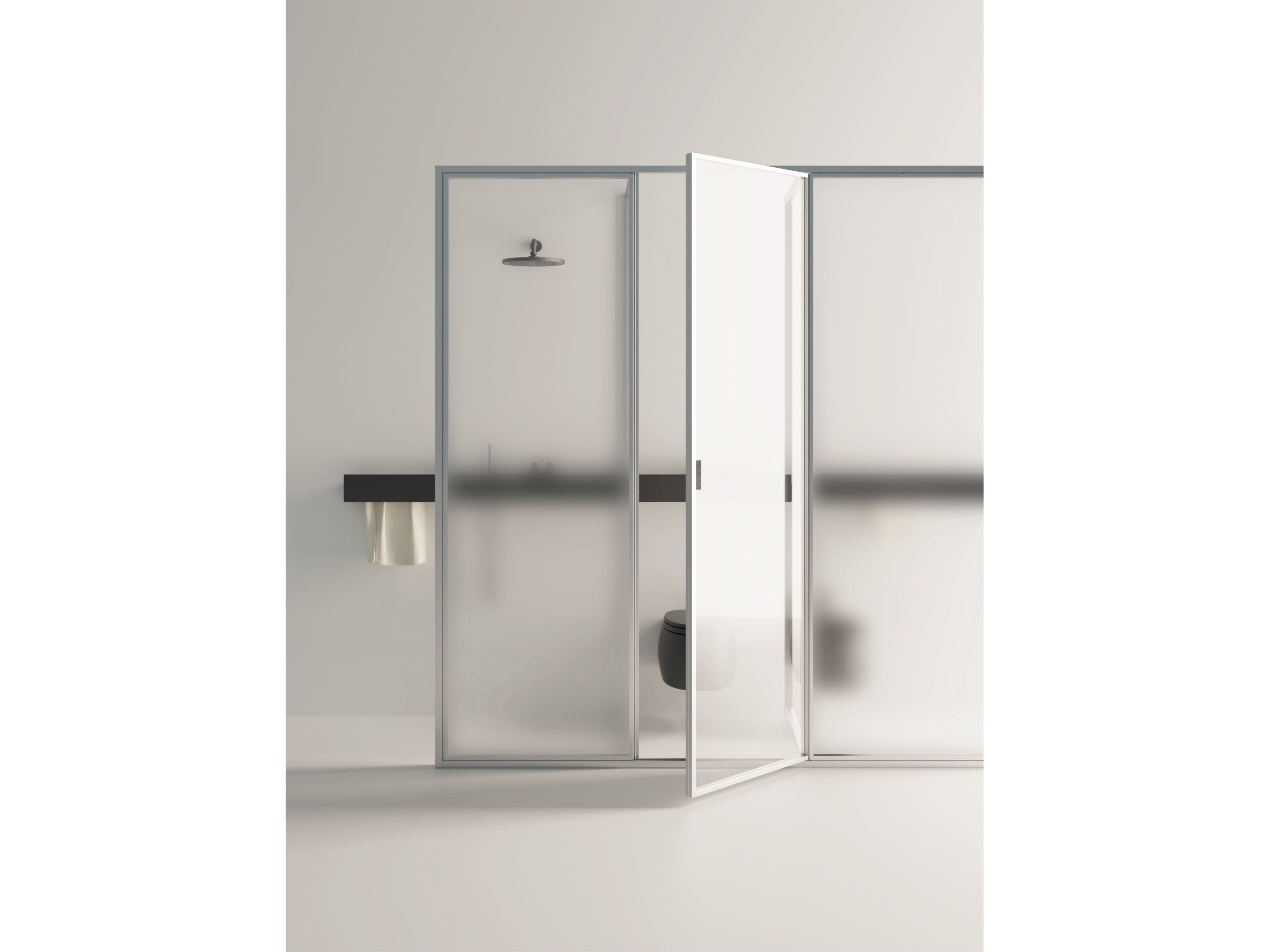 Алюминиевая и стеклянная перегородка для ванной комнаты Agape DIV ARCH-00131853 - Вид №1