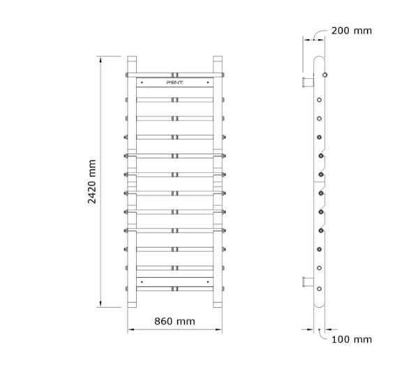 Деревянный фитнес - бар PENT SCALA ADVANCE ARCH-00079983 - Вид №6