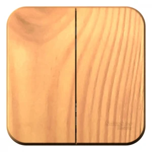 Выключатель накладной Schneider Electric Blanca 10 Ас 2 клавиши цвет ясень