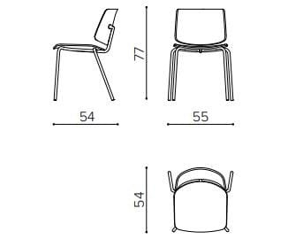 Алюминиевый и деревянный стул True Design Tao ARCH-00056572 - Вид №10