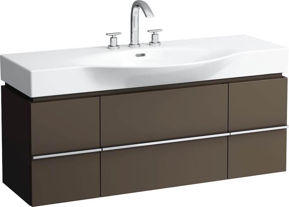 H4013020759991 Шкафчик под раковину, для раковин 811704, 812704, 2 выдвижных ящика с 2 дверцами, 2 стеклянные полки LAUFEN PRO - Вид №4