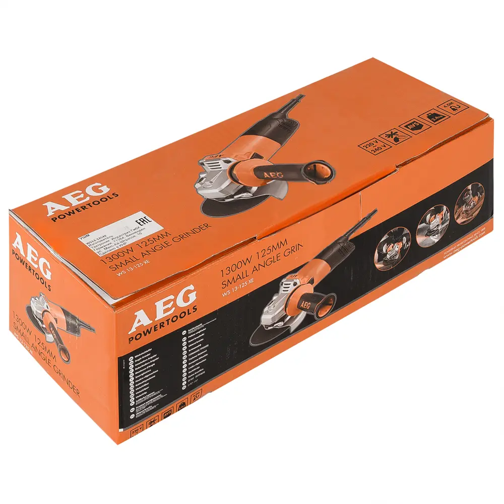 Углошлифовальная машина (болгарка) AEG WS13-125XE, 1300 Вт, 125 мм STLM-2097451 - Вид №4