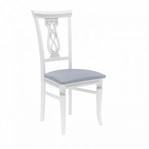 Стул мягкий с деревянной спинкой антина серебро Leset "Юта" IMPEX  00-3967253 Белый;серый