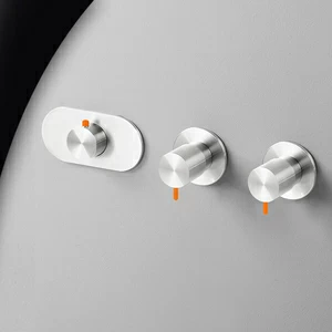 Термостат для душа глянцевая сталь с оранжевой ручкой Toki Radomonte TKI55LCIL24