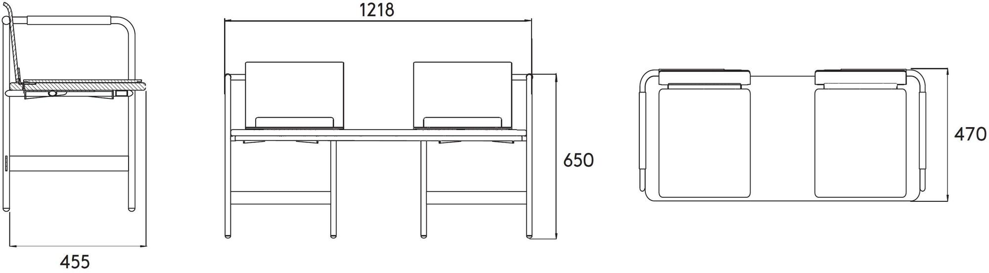 Cider Edition Мягкая скамейка со спинкой sun-id-1465345 - Вид №3